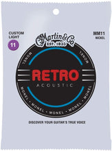 Charger l'image dans la galerie, CORDES GUITARE ACOUSTIQUE MARTIN MM11 CUSTOM LIGHT 11-52 RETRO®
