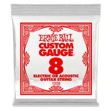 Charger l'image dans la galerie, ERNIE BALL .008 PLAIN STEEL 1008 ELECTRIC OR ACOUSTIC GUITAR STRINGS-(6751254118594)
