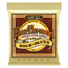 Load image into Gallery viewer, ERNIE BALL 2008 EARTHWOOD ROCK AND BLUES W/PLAIN G 80/20 BRONZE ACOUSTIC GUITAR STRINGS - 10-52 GAUGE-(6633995763906)
