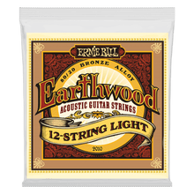 Charger l'image dans la galerie, ERNIE BALL 2010 EARTHWOOD LIGHT 12-STRING 80/20 BRONZE ACOUSTIC GUITAR STRINGS - 9-46 GAUGE-(6634862051522)
