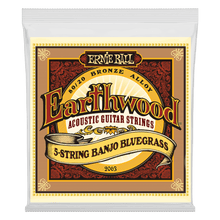 Charger l'image dans la galerie, ERNIE BALL EARTHWOOD 2063 5-STRING BANJO BLUEGRASS LOOP END 80/20 BRONZE ACOUSTIC GUITAR STRINGS - 9-20 GAUGE-(6841115345090)
