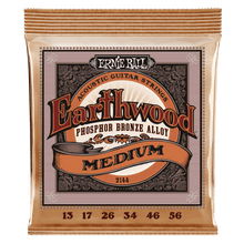 Charger l'image dans la galerie, ERNIE BALL 2144 EARTHWOOD MEDIUM PHOSPHOR BRONZE ACOUSTIC GUITAR STRINGS - 13-56 GAUGE-(6634911039682)

