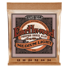 Charger l'image dans la galerie, ERNIE BALL 2146 EARTHWOOD MEDIUM LIGHT PHOSPHOR BRONZE ACOUSTIC GUITAR STRINGS - 12-54 GAUGE-(6634903404738)
