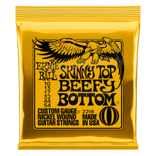 Charger l'image dans la galerie, ERNIE BALL 2216 SKINNY TOP BEEFY BOTTOM SLINKY NICKEL WOUND ELECTRIC GUITAR STRINGS 10 - 54 GAUGE-(6632235401410)
