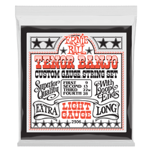 Charger l'image dans la galerie, ERNIE BALL 2303 LIGHT LOOP END STAINLESS STEEL TENOR BANJO GUITAR STRINGS - 9-28 GAUGE-(6891973148866)
