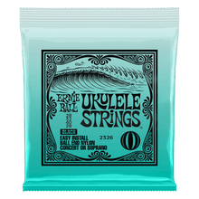 Charger l'image dans la galerie, ERNIE BALL UKULELE 2326 BALL END NYLON STRINGS BLACK-(6778130890946)
