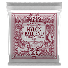 Charger l'image dans la galerie, ERNIE BALL ERNESTO PALLA 2409 BLACK &amp; GOLD BALL-END NYLON CLASSICAL GUITAR STRINGS-(6924796756162)
