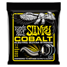 Load image into Gallery viewer, ERNIE BALL 2727 BEEFY SLINKY COBALT ELECTRIC GUITAR STRINGS - 11-54 GAUGE-(6633350463682)
