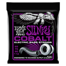 Charger l'image dans la galerie, ERNIE BALL 2731 POWER SLINKY COBALT ELECTRIC BASS STRINGS - 55-110 GAUGE-(6636906283202)
