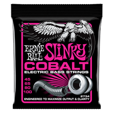 Load image into Gallery viewer, ERNIE BALL 2734 SUPER SLINKY COBALT ELECTRIC BASS STRINGS - 45-100 GAUGE-(6636924698818)
