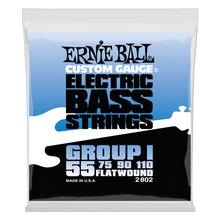 Charger l'image dans la galerie, ERNIE BALL FLATWOUND GROUP 1 2802 ELECTRIC BASS STRINGS - 55-110 GAUGE-(6924778995906)
