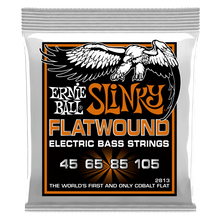 Charger l'image dans la galerie, ERNIE BALL 2813  HYBRID SLINKY FLATWOUND ELECTRIC BASS STRINGS - 45-105 GAUGE-(6669562970306)
