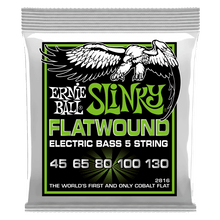 Charger l'image dans la galerie, ERNIE BALL REGULAR SLINKY 5-STRING FLATWOUND ELECTRIC BASS STRINGS - 45-130 GAUGE-(7480905990399)
