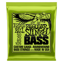 Load image into Gallery viewer, ERNIE BALL 2832 REGULAR SLINKY NICKEL WOUND ELECTRIC BASS STRINGS - 50-105 GAUGEPOWER SLINKY NICKEL WOUND ELECTRIC BASS STRINGS - 55-110 GAUGE-(6636873384130)
