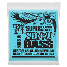 Charger l'image dans la galerie, ERNIE BALL 2849 SUPER LONG SCALE SLINKY ELECTRIC BASS STRINGS - 45-105 GAUGE-(6669566968002)

