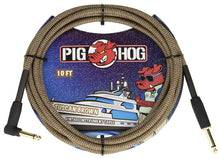 Charger l'image dans la galerie, Pig Hog 10FT Instrument Cable - 1/4 Male Straight to 1/4 Male Right Angle
