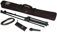 Charger l'image dans la galerie, Peavey Mic Package PV MSP1 Microphone cardioïde dynamique XLR avec câble, support et sac
