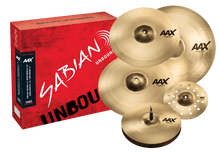 Charger l'image dans la galerie, SABIAN 25005XC-PWB AAX Praise and Worship cymbal set with brilliant finish including hats, crashes, ride, and splash cymbals
