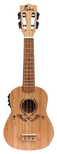Charger l'image dans la galerie, ALOHA Bambou Solid Top Back &amp; Sides Ukulélé soprano électrique avec accordeur
