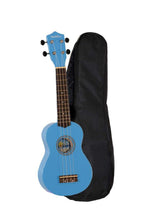 Charger l'image dans la galerie, Hula Beach USA colorful soprano ukulele with basswood body and gig bag
