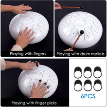 Charger l'image dans la galerie, Tongue Drum / Steel Handpan Drum avec accessoires 13 notes / 12 pouces
