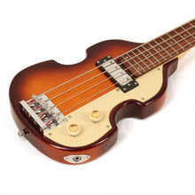 Charger l'image dans la galerie, Hofner HCT-SHVB-SB Shorty Violin Bass CT Sunburst (Beatles Bass Style) Comprend un sac de voyage
